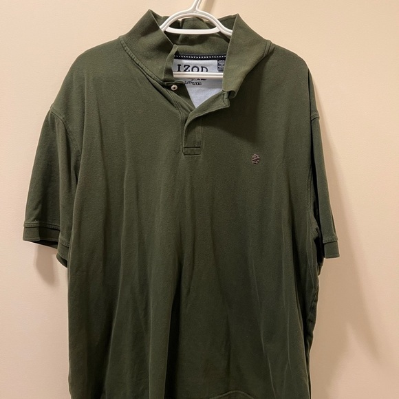 Izod Men's Green Polo Shirt - Picture 1 of 3
